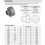 Перехідник різьбовий DN 40x25 (1 1/2"x1") 20 бар різьба внутрішня/зовнішня нержавіючий [97394] Armaval