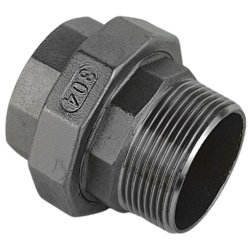 Муфта американка DN 8 (1/4") 20 бар різьба внутрішня/зовнішня пряма нержавіюча [MF89280] Armaval