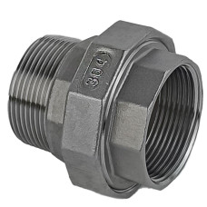 Муфта американка DN 40 (1 1/2") 20 бар різьба внутрішня/зовнішня з прокладкою PTFE пряма нержавіюча [97372] Armaval