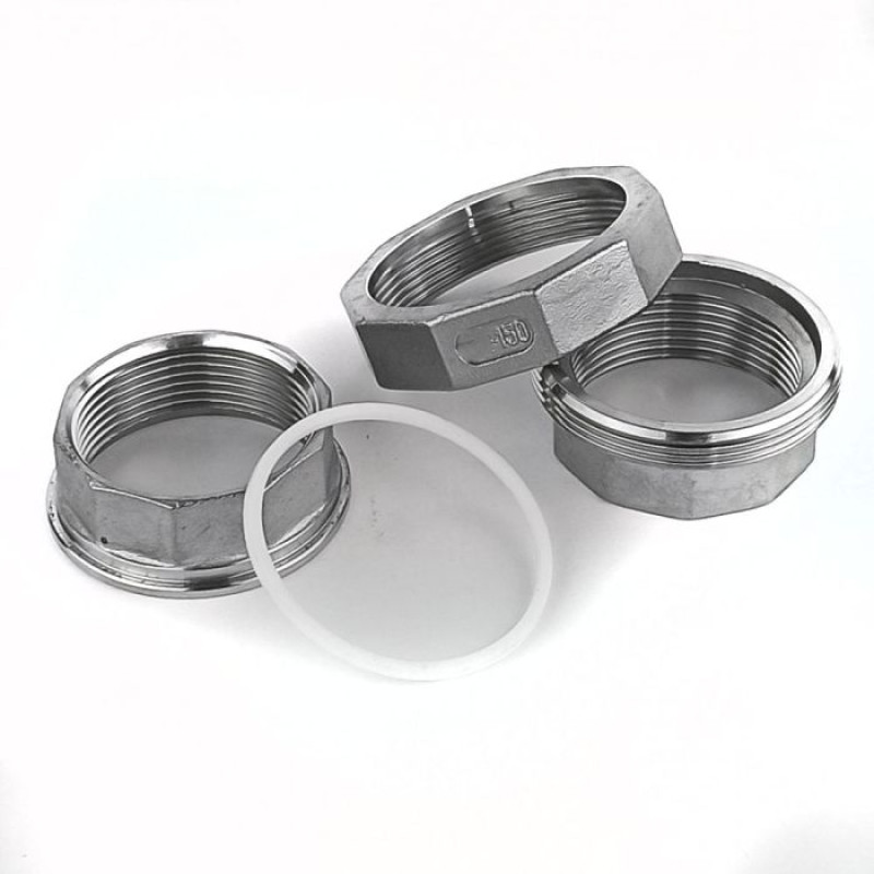 Муфта американка DN 10 (3/8") 20 бар різьба внутрішня/внутрішня з прокладкою PTFE пряма нержавіюча [97427] Armaval