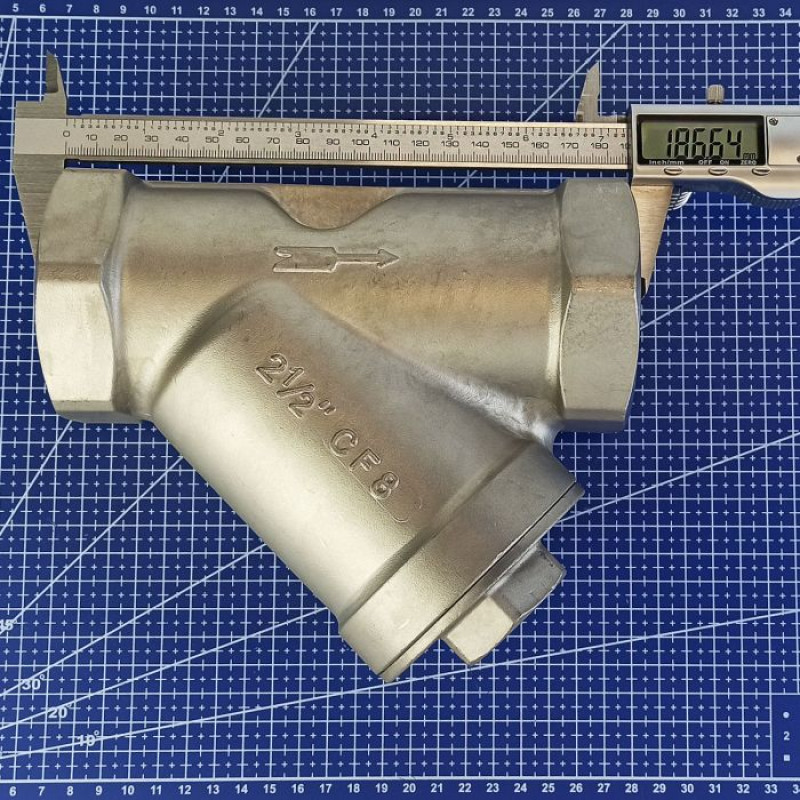 Фільтр сітчастий DN 65 (2 1/2") 40 бар муфтовий нержавіючий [89435] Armaval