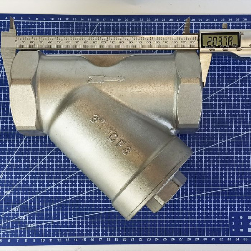 Фільтр сітчастий DN 80 (3") 40 бар муфтовий нержавіючий [89436] Armaval