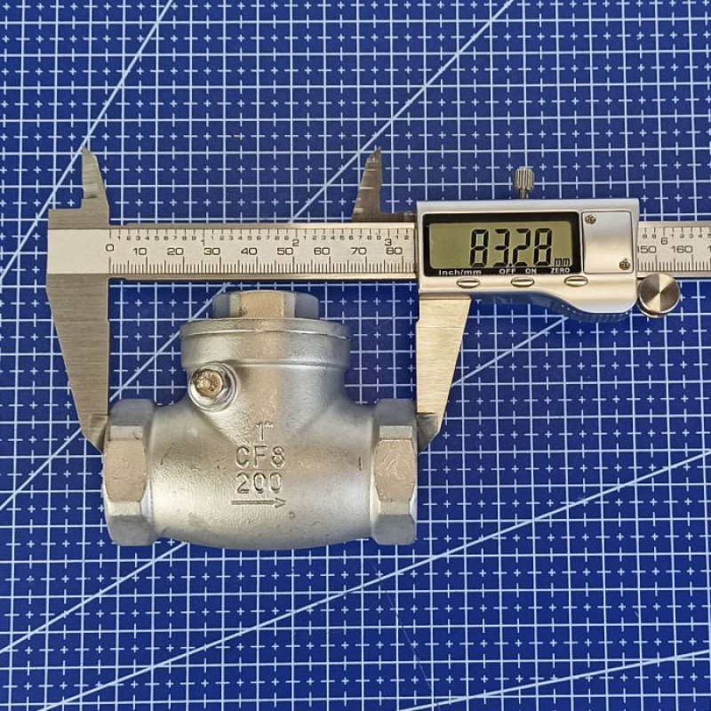 Клапан зворотний DN 25 (1") 16 бар муфтовий поворотний нержавіючий [92753] Armaval