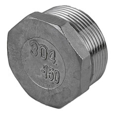 Заглушка DN 15 (1/2") з зовнішньою різьбою нержавіюча сталь [PE83433] Armaval