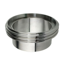 Штуцер різьбовий DIN 11851 DN 25 різьба Rd 52x1/6" під трубу ⌀28мм товщина стінки 1,5мм для муфти молочної нержавіючий [95265] Armaval