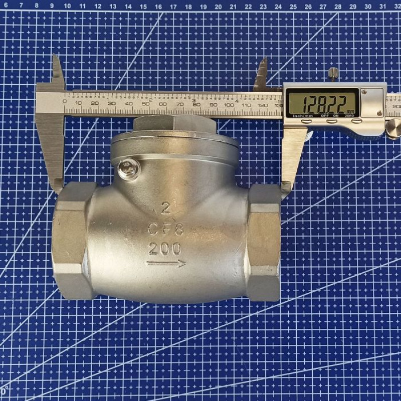Клапан зворотний DN 50 (2") 16 бар муфтовий поворотний нержавіючий [92756] Armaval