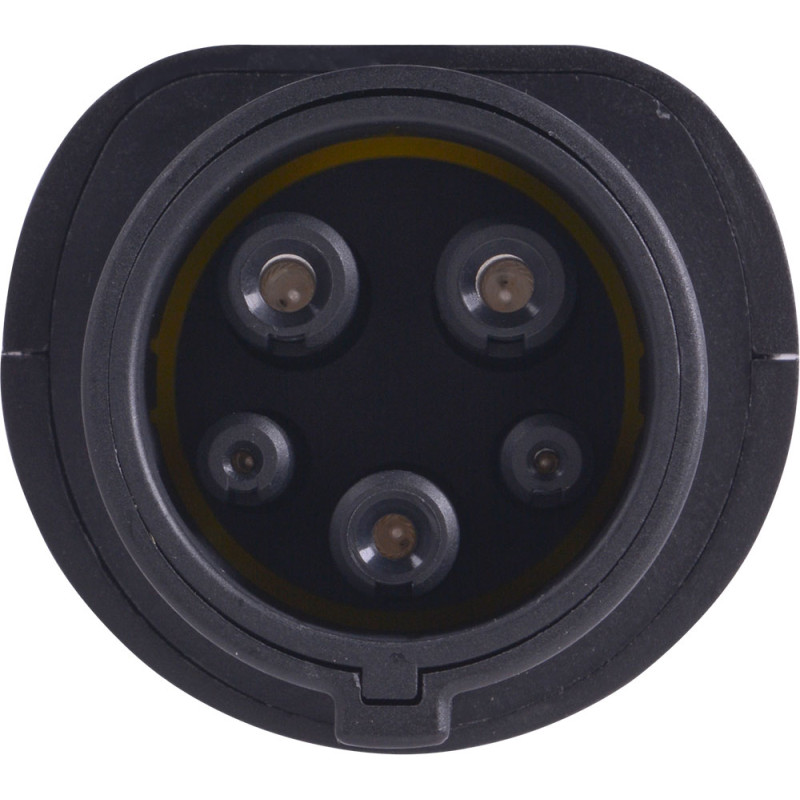 Адаптер перехідник із T2 на T1 32А 230В моноліт IP55 [p085101] E.NEXT e.charge.adapter.T2-T1