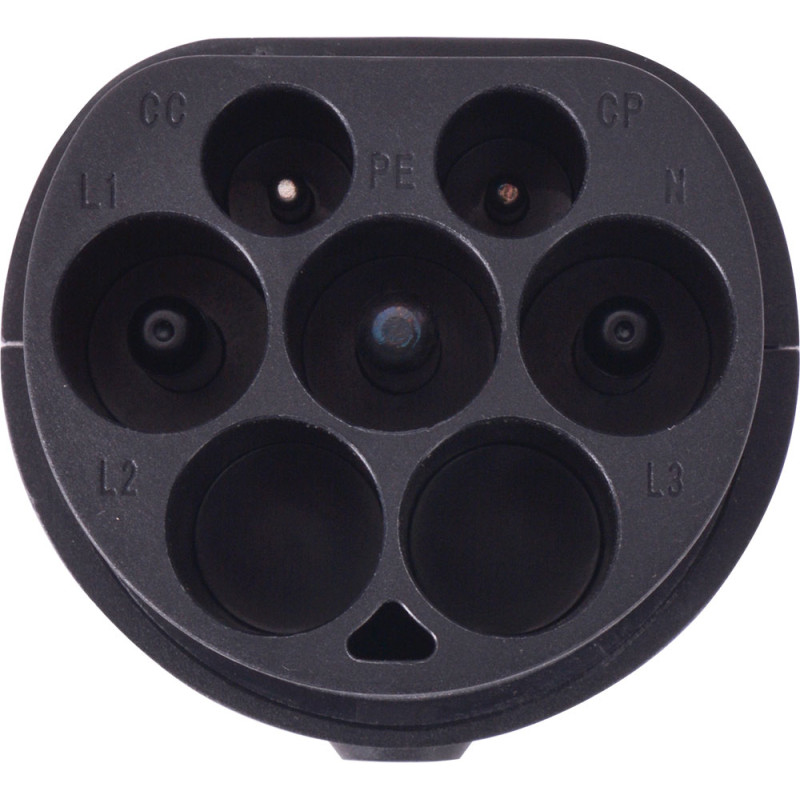 Адаптер переходник с T2 на GBT 32А 230В монолит IP55 [p085102] E.NEXT e.charge.adapter.T2-GBT-1