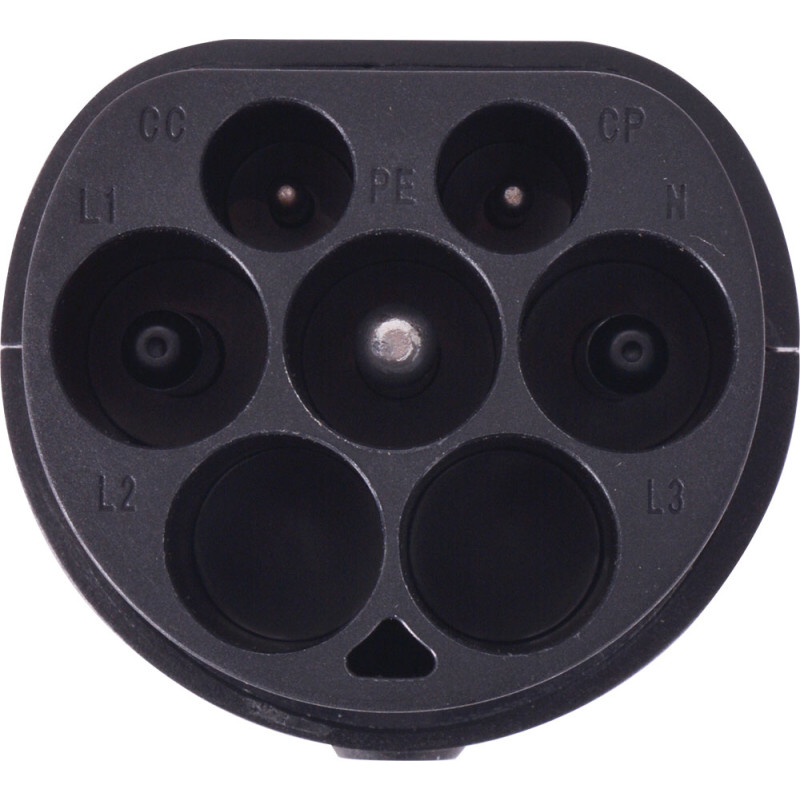 Адаптер переходник с T2 на GBT 32А 230В монолит IP55 [p085102] E.NEXT e.charge.adapter.T2-GBT-1