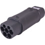 Адаптер переходник с T2 на GBT 32А 230В монолит IP55 [p085102] E.NEXT e.charge.adapter.T2-GBT-1