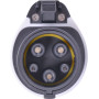 Адаптер перехідник із T2 на T1 32А 230В кабель 5м IP65 [p085104] E.NEXT e.charge.adapter.cable.T2-T1.32