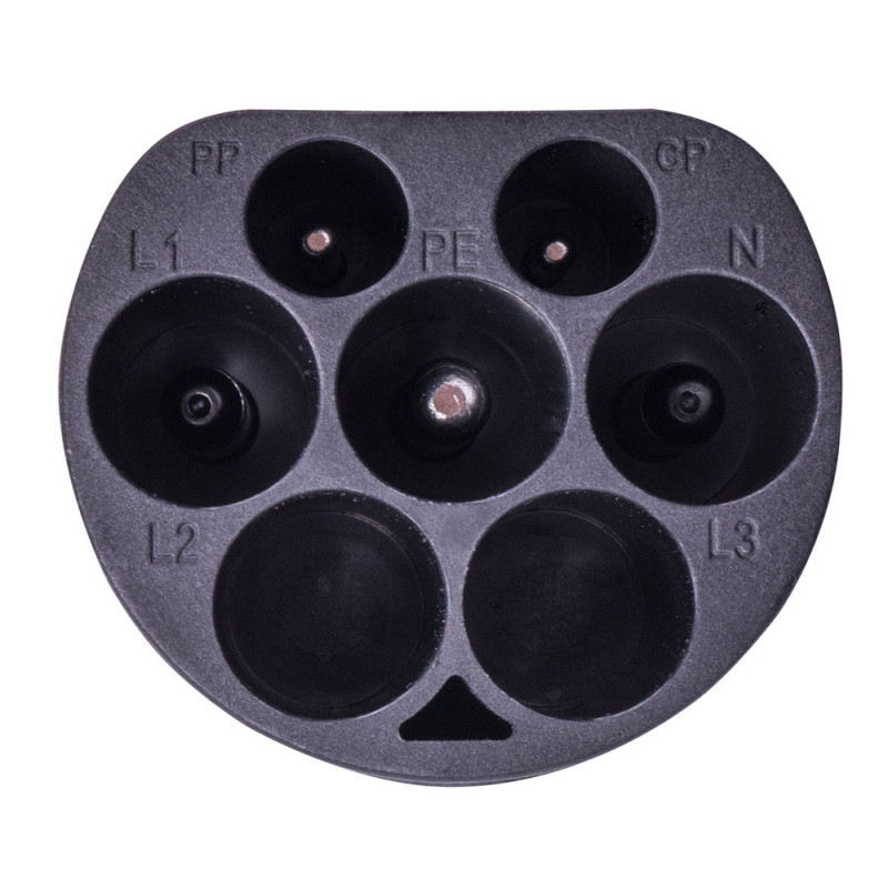 Адаптер перехідник із T2 на T1 32А 230В кабель 5м IP65 [p085104] E.NEXT e.charge.adapter.cable.T2-T1.32