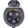 Адаптер перехідник із T2 на T1 16А 230В кабель 5м IP65 [p085105] E.NEXT e.charge.adapter.cable.T2-T1.16