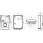 Зарядна станція для електромобіля 1Ф 7,4кВт 10-32А 230В Type 2 кабель 5м IP54 [p085203] E.NEXT e.charge.pro.7T2C