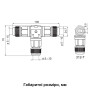 Кабельный соединитель 24А 2 контакта провод ø0,5-2,5мм.кв PG11 тип T полиамид IP68 [A0280010016] CNP 312-Т АСКО