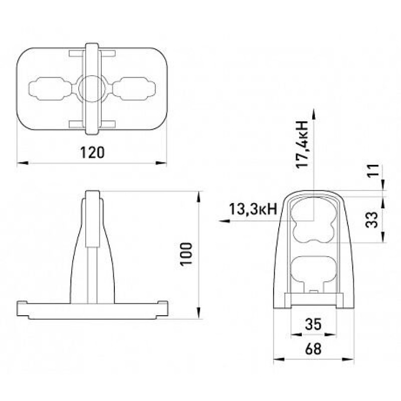 Універсальний кронштейн e.uni.bracket, Enext [p039002]