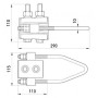 Анкерний ізольований затиск e.i.clamp.pro.16.25.a, посилений, 16-25 кв.мм, Enext [p021002]