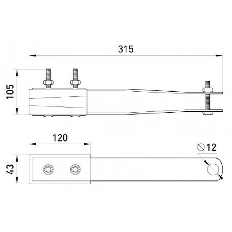 Анкерний ізольований затиск e.i.clamp.pro.70.120.c, 70-120 кв.мм, Enext [p022004]