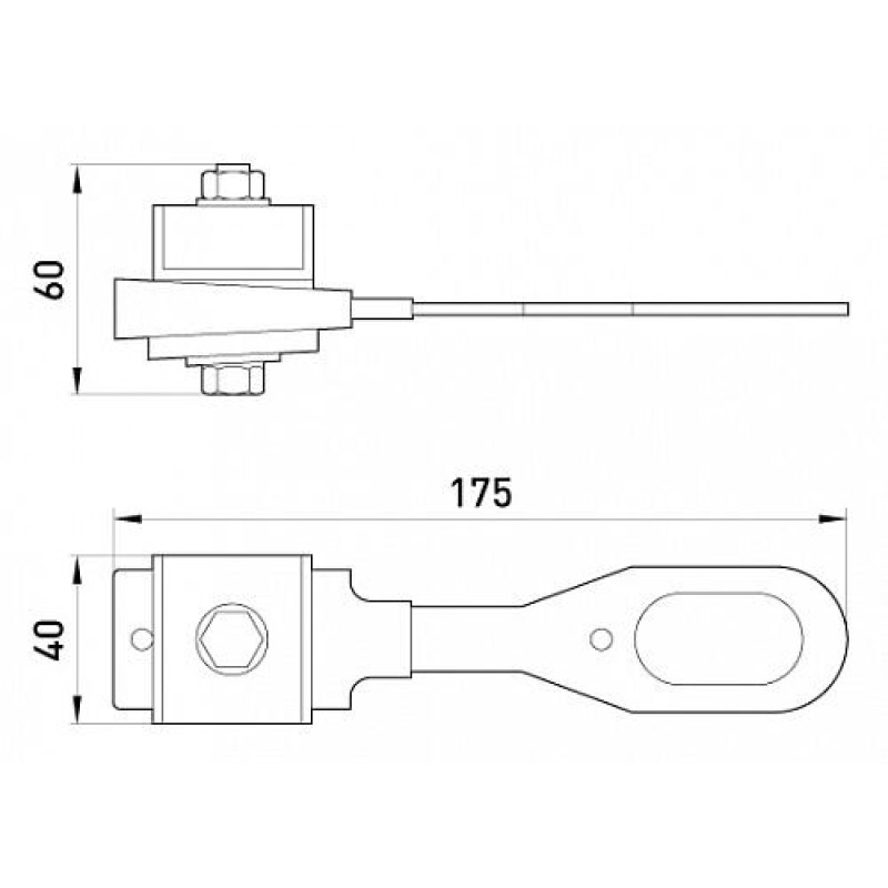 Анкерний ізольований затиск e.i.clamp.2.16.25.zr, посилений, 16-25 кв.мм, Enext [p021009]