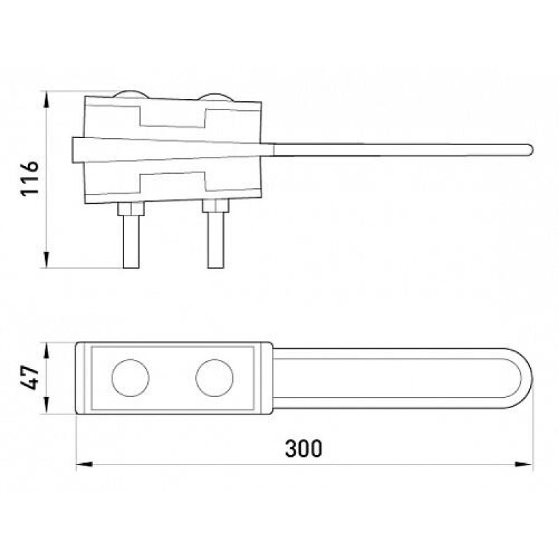 Анкерний ізольований затиск e.i.clamp.4.25.70.zr, посилений, 25-70 кв.мм, Enext [p021008]