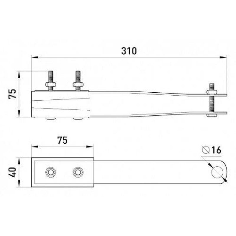 Анкерний ізольований затиск e.i.clamp.pro.16.50.b, 16-50 кв.мм, Enext [p022001]