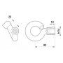 Крюк-гайка e.nut.hook.pro.38.16, d38, М16, Enext [p034001]