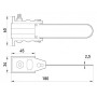 Анкерний ізольований затиск e.i.clamp.si.4.16.35, з дротяною скобою, Enext [p025102]
