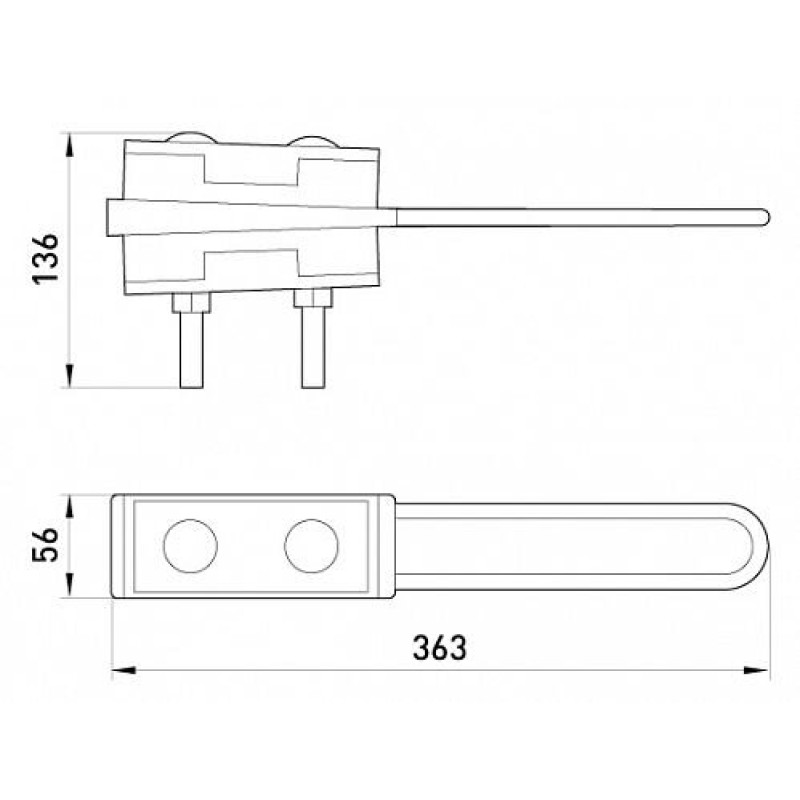 Анкерний ізольований затиск e.i.clamp.4.70.120.zr, посилений, 70-120 кв.мм, Enext [p0210010]
