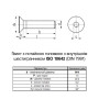 ISO10642 М10х60 нержавіюча сталь гвинт повна різьба крок 1,5 [N5I10000N5I1X06000] потайна HX6 Metalvis