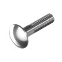 DIN603 М8х90 4.8 Болт напівкругла головка, квадратний підголовник цинк білий часткова різьба L22 [5V22000005V2809020] Metalvis
