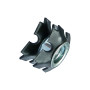 М6 сталь ⌀15,7-17,1мм для квадратной трубы гайка забивная, корончатая цинк белый (5 шт.) [3MD2000003MS061570] Metalvis