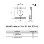 DIN434 М20 товщина 3,5-7мм сталь шайба коса цинк білий (5 шт.) [7R00000007K2220000] Metalvis