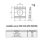 DIN434 М16 толщина 3-5,9мм сталь шайба косая цинк белый (10 шт.) [7R00000007K1720000] Metalvis