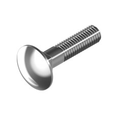 DIN603 М10х70 4.8 Болт полукруглая головка, квадратный подголовник цинк белый частичная резьба L26 (25шт.) [5V22000005V2X07020] Metalvis