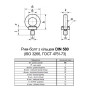 DIN580 М6х13 сталь болт з кільцем (рим-болт) оцинкований [CM610061] ДКС