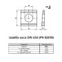 DIN434 М12 толщина 2,5-4,9мм сталь шайба косая цинк белый (10 шт.) [7R00000007K1420000] Metalvis