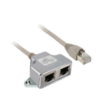 Ответвитель Modbus "T" – 1 x RJ45 штекер и 2 x RJ45 гнездо – кабель 0,3 м для Altivar 61/71 [VW3A8306TF03] Schneider Electric