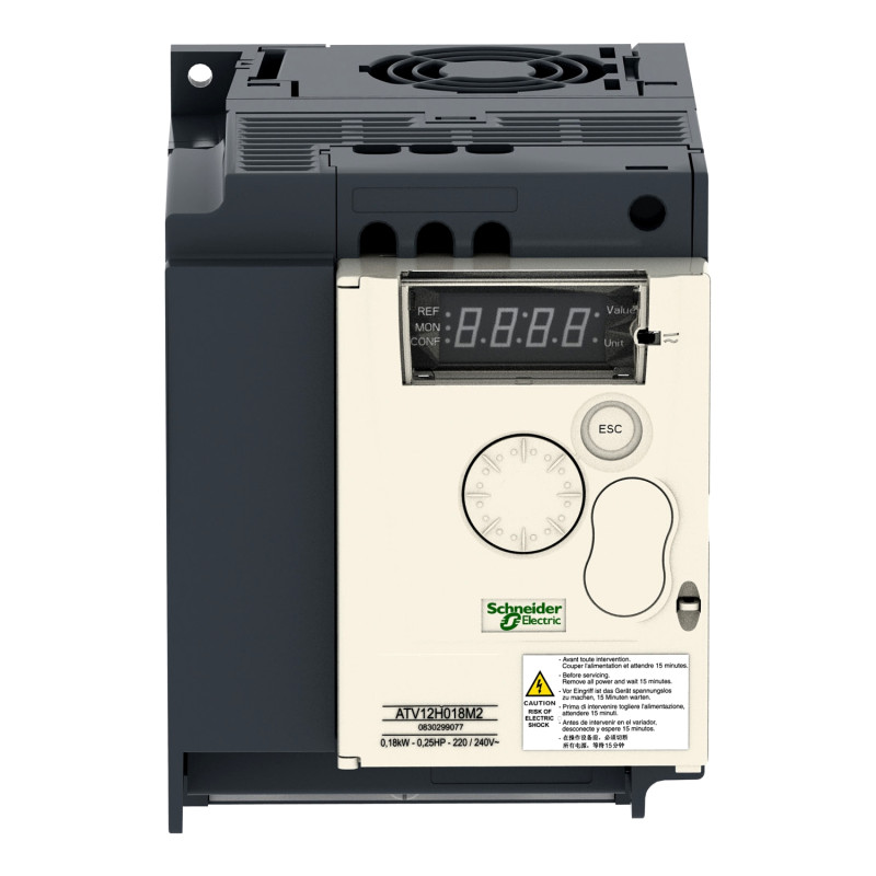 Преобразователь частоты 1Ф 7,5A 1,5кВт 240В [ATV12HU15M2] ATV12 Schneider Electric
