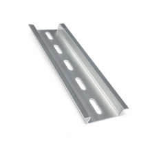 Алюмінієва DIN-рейка 35x7,5x1мм L=10см перфорована [DIN-RAIL-10] Tactix