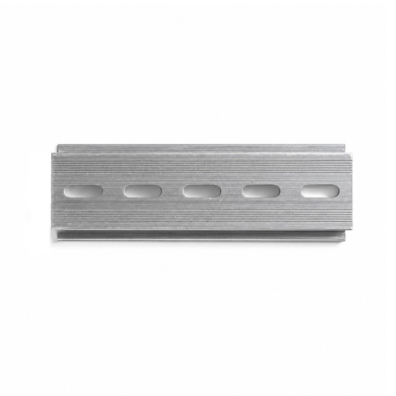 Алюмінієва DIN-рейка 35x7,5x1мм L=10см перфорована [DIN-RAIL-10] Tactix