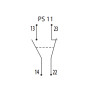 Блок контактов 1NO+1NC для MS 25 [4600130] PS 11 ETI