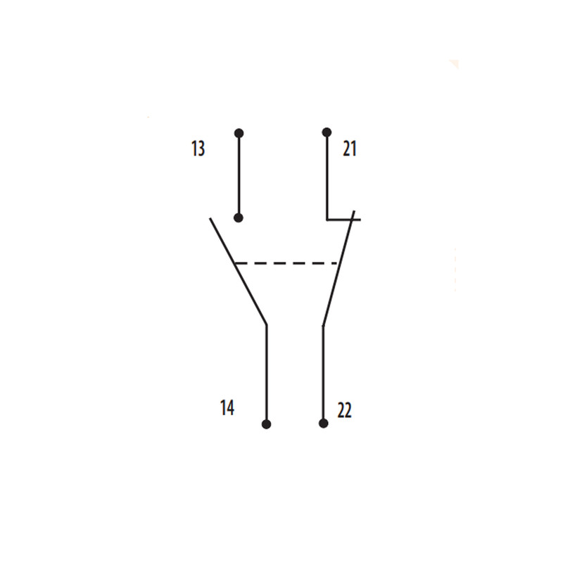 Блок контактів фронтальний 1NO+1NC для MPE 25 [4648021] ACBFE-11 ETI