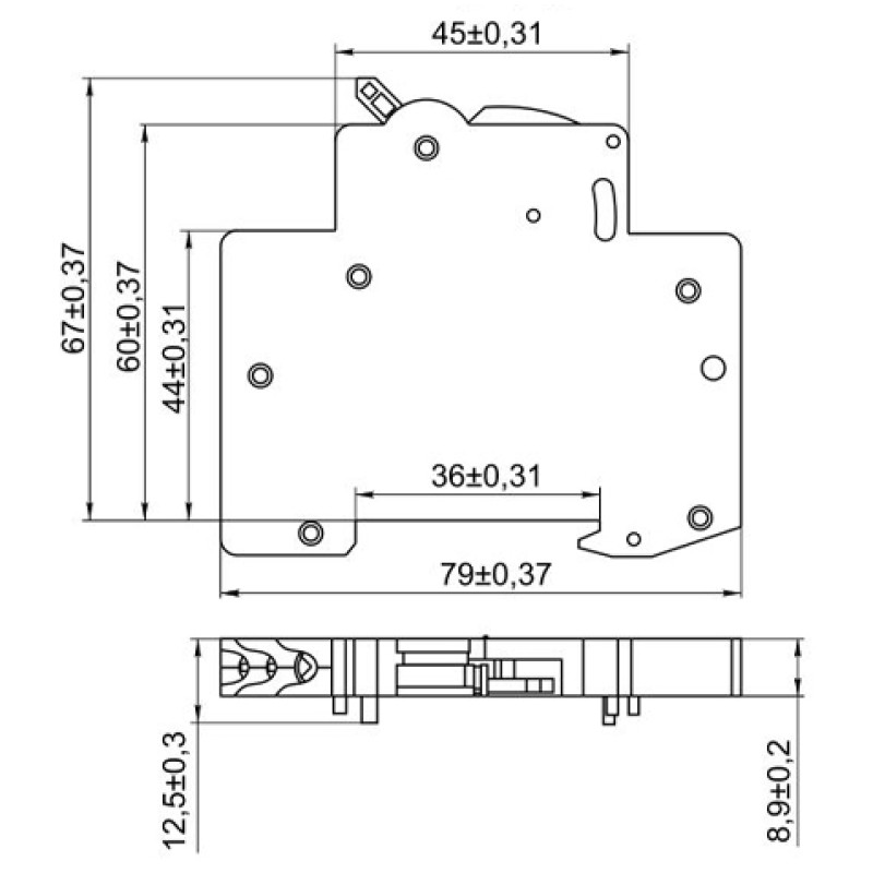 Контакт стану для ВА47-150 [MVA50D-KS-1] КС47-150 УЕК