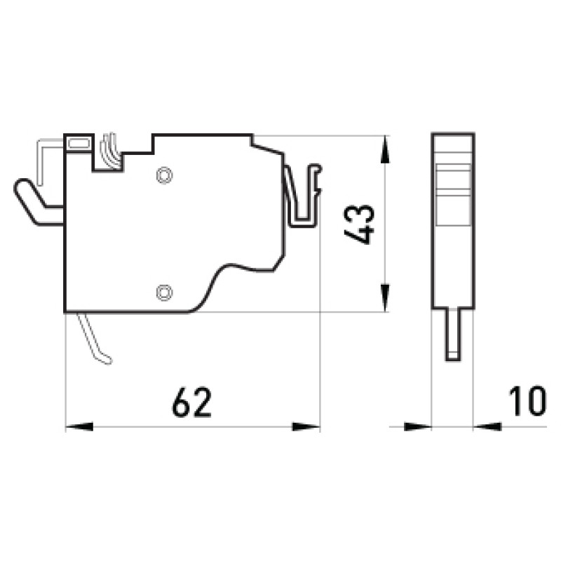 Додатковий контакт 3A AC 220V [i0030004] e.industrial.ukm.400-800.F E.NEXT