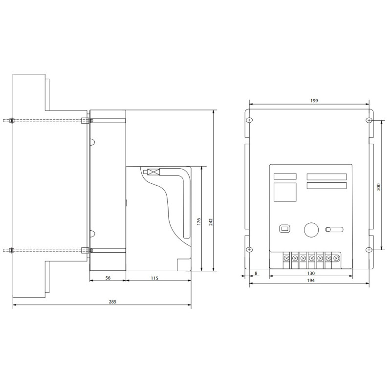 Мотор-привод для NBS 1600AF AC 220V [4673233] NBS-MO 1600AF ETI