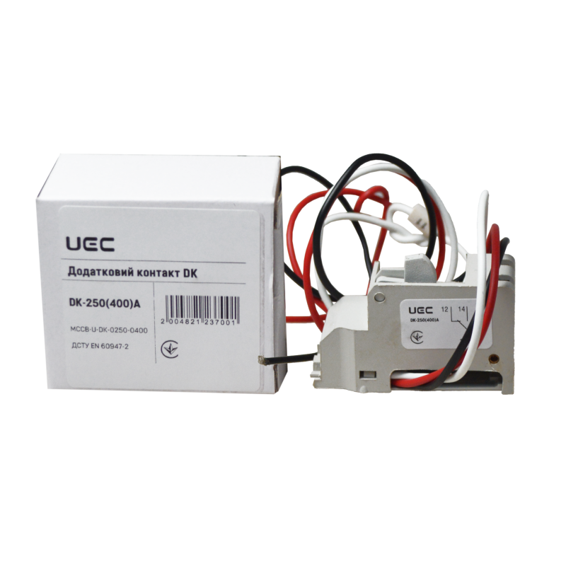 Додатковий контакт DК-250(400)А для PCB35/37 [MCCB-U-DK-0250-0400] UEC