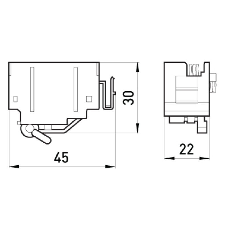 Додатковий контакт 3A AC 220V [i0030001] e.industrial.ukm.60.F E.NEXT