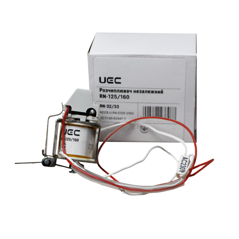 Расцепитель независимый AC 230V для PCB32/33 [MCCB-U-RN-0125-0160] RN-125/160 UEC