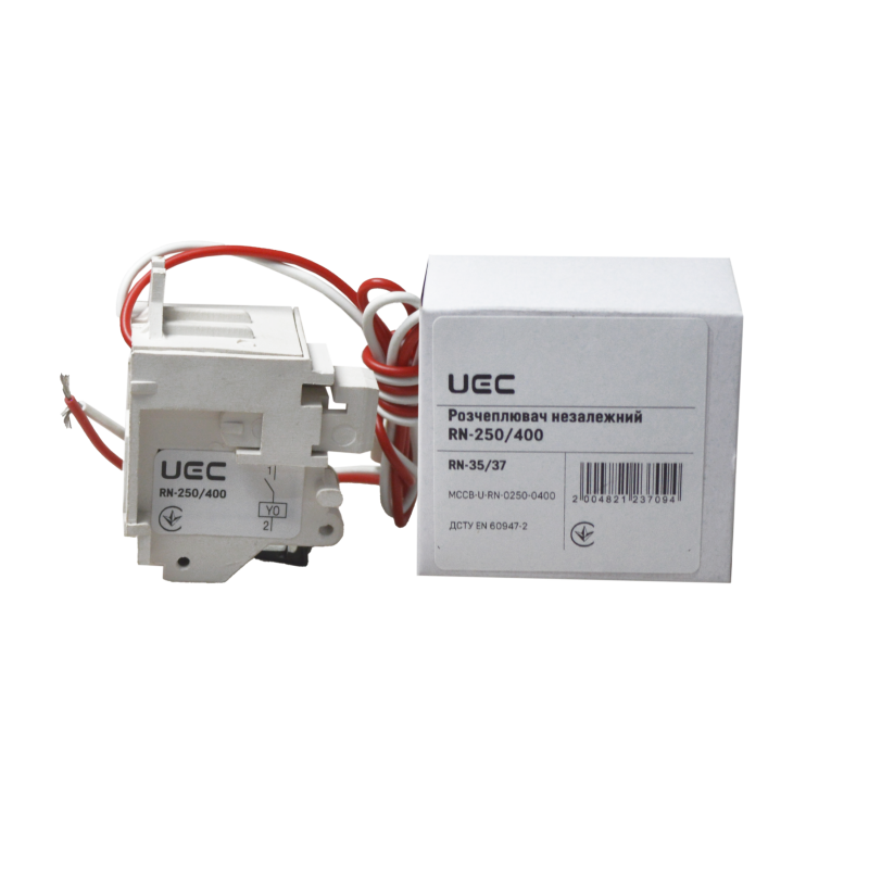 Розчеплювач незалежний AC 230V для PCB35/37 [MCCB-U-RN-0250-0400] RN-250/400 UEC