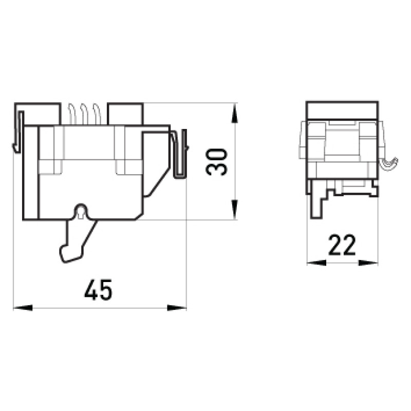 Додатковий контакт 3A AC 220V [i0030002] e.industrial.ukm.100.F E.NEXT